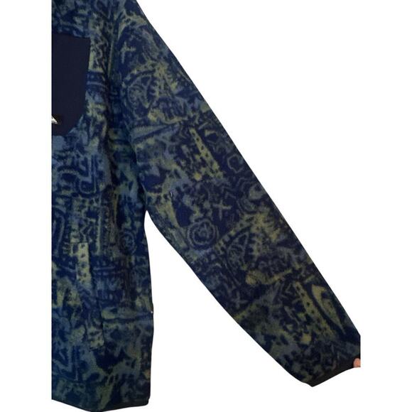 Quiksilver Men's Outdoor Clean Coast Zip Up Fleece Jacket Size L Blue Green NWT - Picture 5 of 10